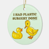 私は整形手術を受けた セラミックオーナメント (左)