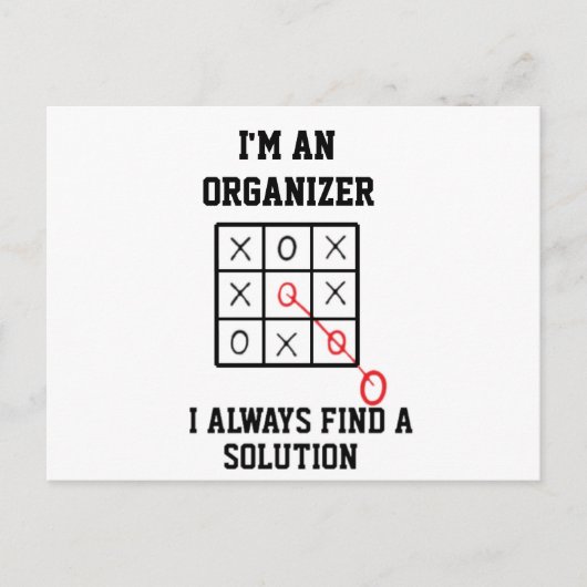 私は整理のプロ いつだって解決策は見つかる ポストカード (正面)