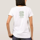 私は整頓されていたTシャツです Tシャツ (裏面)