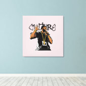 私は文化の感じもの キャンバスプリント (インサイチュ (ウッドフロア))