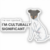 私は文化的に重要なステッカーを台無しではない シール (正面)