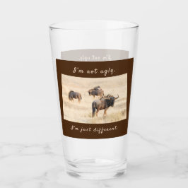 私は文字で醜い荒涼とした写真ではない タンブラーグラス