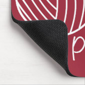 私は文字列を作かわいらしる・ニットクロシェ{Dark} マウスパッド (コーナー)