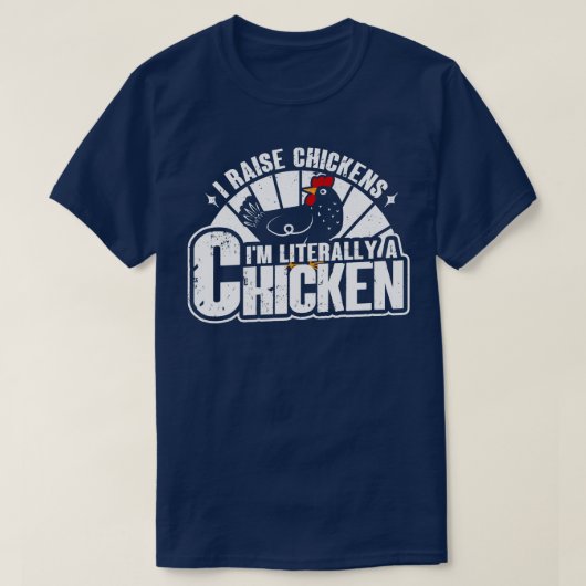 私は文字通りチキンテンダーおもしろいを育てる Tシャツ (デザイン正面)