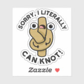 私は文字通りロープおもしろいのパンを結ぶ シール (シート)