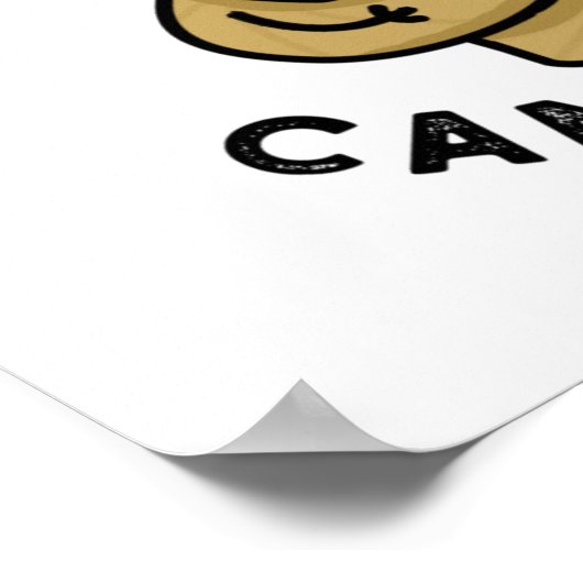 私は文字通りロープおもしろいのパンを結ぶ ポスター (角)