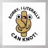 私は文字通りロープおもしろいのパンを結ぶ ポスター (正面)