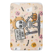 私は文字通り死んだ不気味なおもしろいハロウィーンのようである バスマット (正面縦)