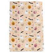 私は文字通り死んだ不気味なおもしろいハロウィーンのようである ミディアムペーパーバッグ (裏面)