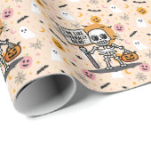 私は文字通り死んだ不気味なおもしろいハロウィーンのようである ラッピングペーパー (ロールコーナー)