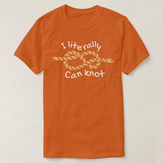 私は文字通り結び目が出来る Tシャツ (デザイン正面)