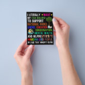 私は文字通り自分の税金が欲しい チラシ (手)