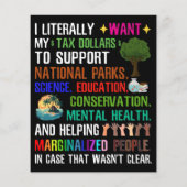 私は文字通り自分の税金が欲しい チラシ (裏面)