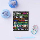 私は文字通り自分の税金が欲しい チラシ (シングル)