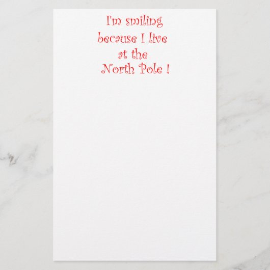 私は文房具で微笑んでいる 便箋 (正面)