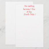 私は文房具で微笑んでいる 便箋 (正面/裏面)