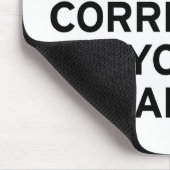 私は文法を訂正しています マウスパッド (コーナー)