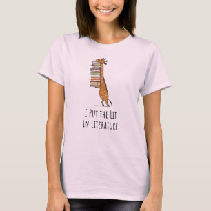 私は文献-本の狂人のワイシャツにLitを置きました Tシャツ