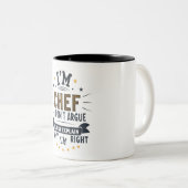 私は料理人だ理由を説明するだけでは私はリではない ツートーンマグカップ (正面右)