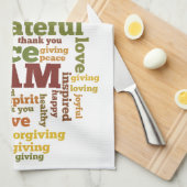 私は断言です キッチンタオル (四つ折り)