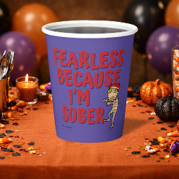 私は断酒しているから無敵 | 断酒ハロウィンパーティー 紙コップ