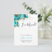 私は新しいアドレスの発表Shabby Chicに移動した 案内ポストカード (スタンド正面)