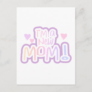私は新しいママTシャツとギフト ポストカード