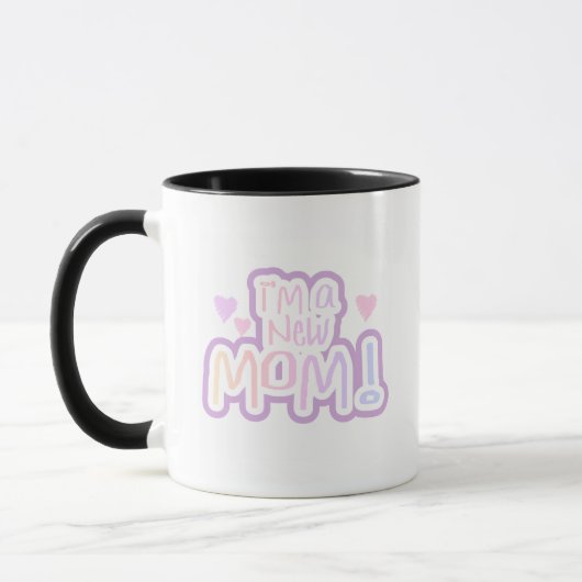 私は新しいママTシャツとギフト マグカップ (左)