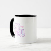 私は新しいママTシャツとギフト マグカップ (正面左)