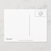 私は新しい住所ストーンブリッおもしろいクタイポグラフィを移動 案内ポストカード (裏面)