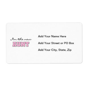 私は新しい叔母のTシャツとギフト ラベル