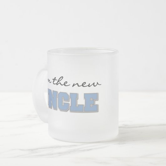 私は新しい叔父のTシャツとプレゼント フロストグラスマグカップ (正面左)