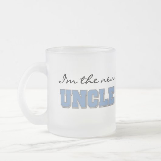 私は新しい叔父のTシャツとプレゼント フロストグラスマグカップ (左)