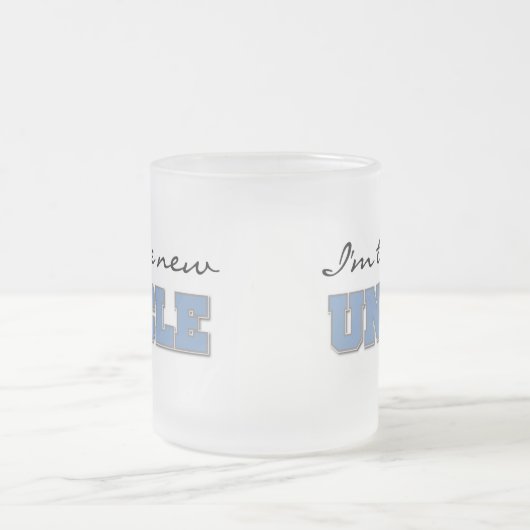 私は新しい叔父のTシャツとプレゼント フロストグラスマグカップ (中央)