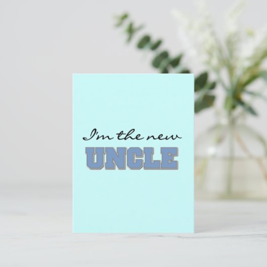 私は新しい叔父のTシャツとプレゼント ポストカード (スタンド正面)