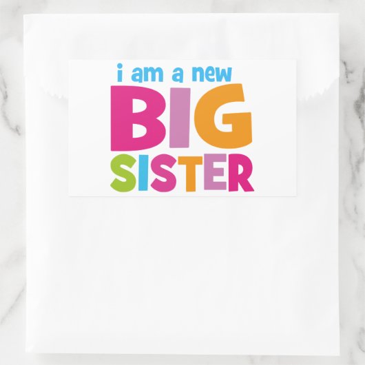 私は新しい姉だ 長方形シール (バッグ)