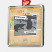 私は新しい子分を必要とします メタルオーナメント (左)