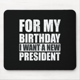 私は新しい社長が誕生日に入りたいおもしろい マウスパッド