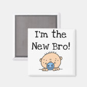 私は新しいBro Tシャツとギフト マグネット (正面/裏面)