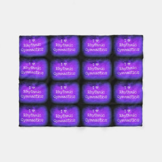 私は新体操のフリースブランケットを愛します フリースブランケット