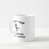 私は旅行しない コーヒーマグカップ (正面左)