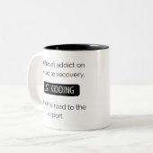 私は旅行常習者325のmlのマグです ツートーンマグカップ (正面左)