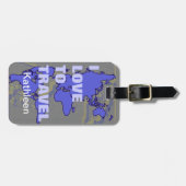 私は旅行 ラゲッジタグ (正面横)