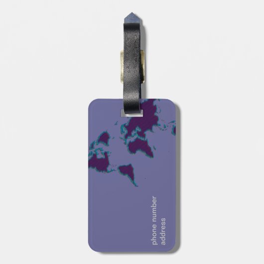 私は旅行 ラゲッジタグ (裏面縦)