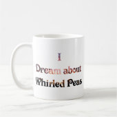 私は旋回させたエンドウ豆について夢を見ます コーヒーマグカップ (左)