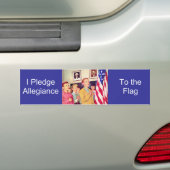 私は旗に忠誠を誓約します バンパーステッカー (車上)