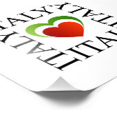 私は旗の色のイタリアイタリアンが大好きだ フォトプリント            (角)