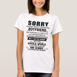 私は既に不正なボイファーに連れて行かれてすみま熱狂するせん Tシャツ