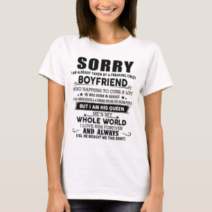 私は既に不正なボイファーに連れて行かれてすみま熱狂するせん Tシャツ