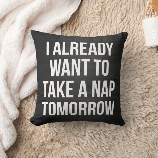 私は既に昼寝を明日取りたいと思います クッション (ブランケット)